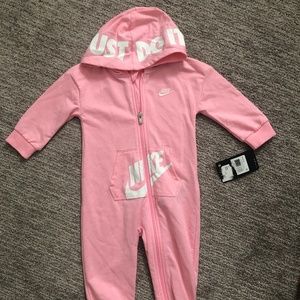 Pink Nike zip up 18 months
